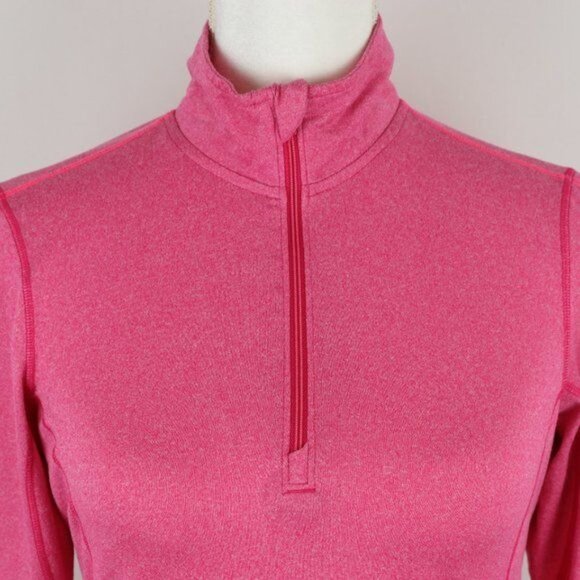 Brooks Dash Women's Small Pink 1/4 Zip Long Sleeve Athletic Pullover - Picture 2 of 10